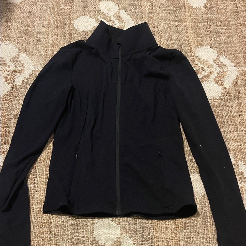 gold hinge black athletic jacket